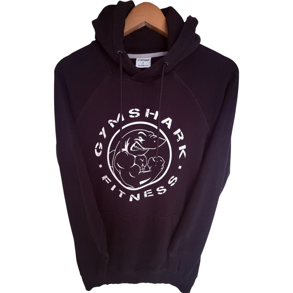 Gymshark Men’s Logo Pullover Hoodie Small Black